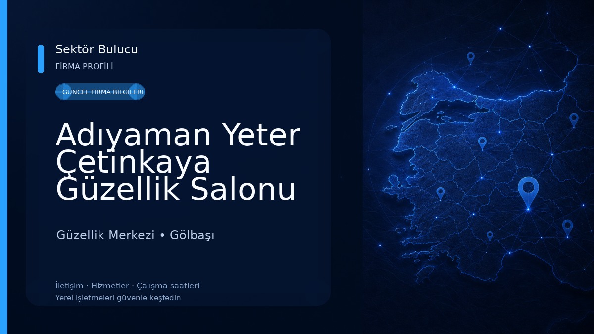 Adıyaman Yeter Çetinkaya Güzellik Salonu Güzellik Merkezi