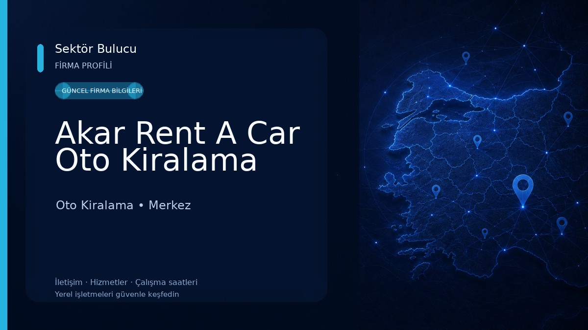 Akar Rent A Car Oto Kiralama Oto Kiralama