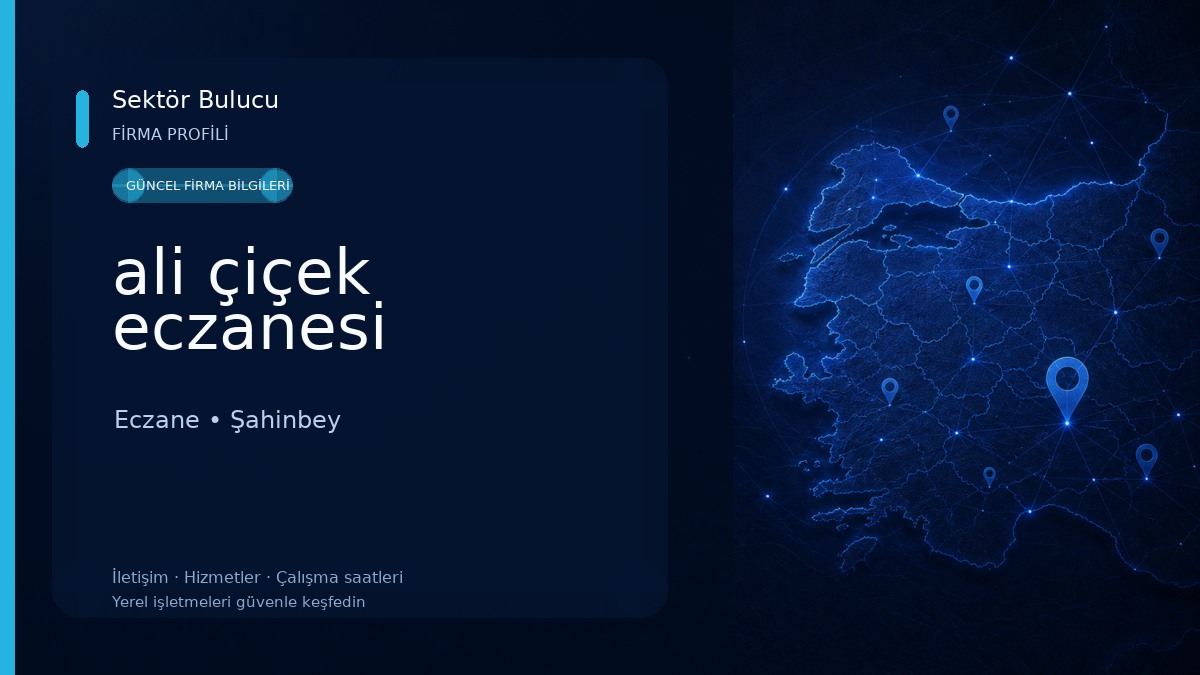 ali çiçek eczanesi