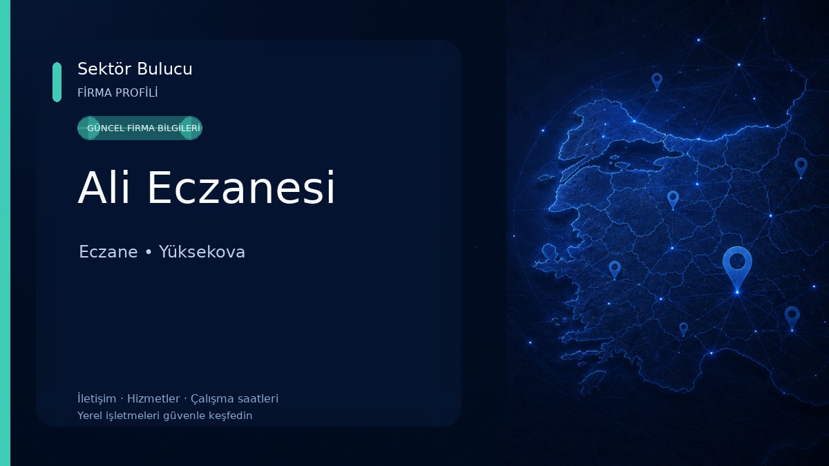 Ali Eczanesi Eczane