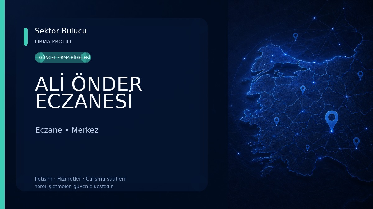 ALİ ÖNDER ECZANESİ Eczane