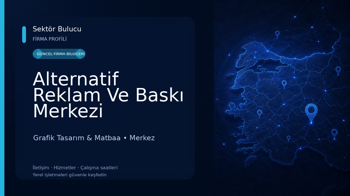 Alternatif Reklam Ve Baskı Merkezi 