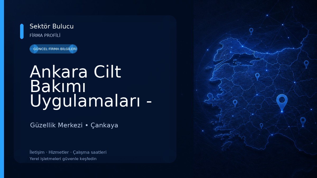 Ankara Cilt Bakımı Uygulamaları - HLC 