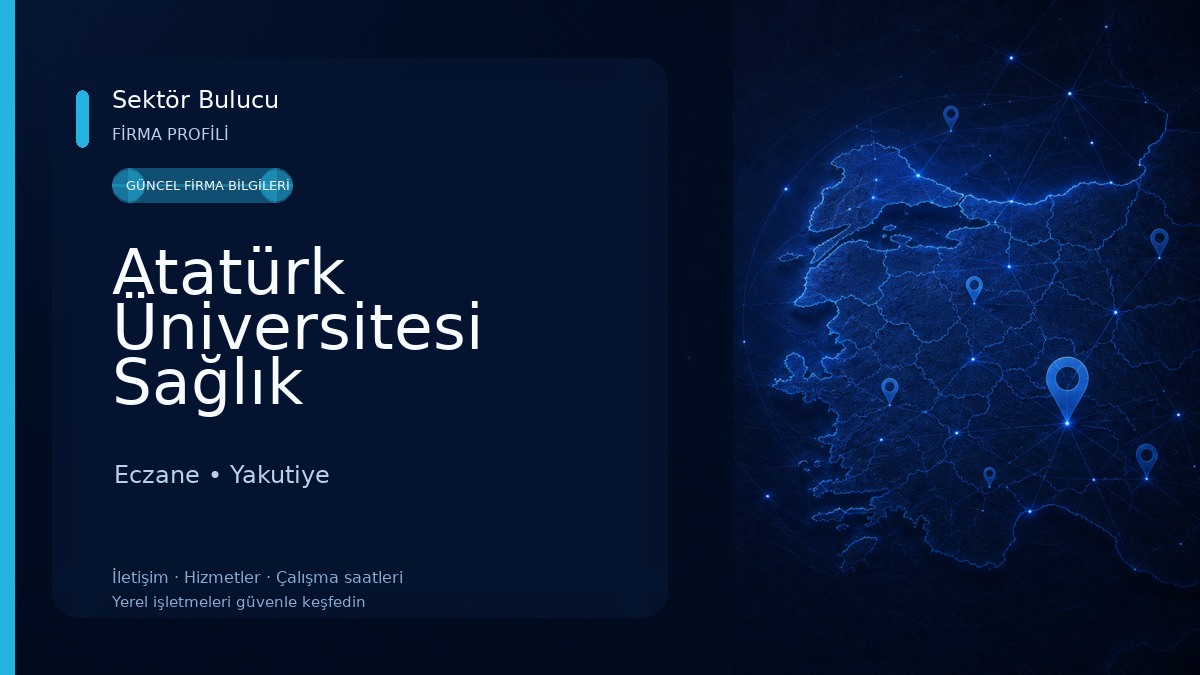 Atatürk Üniversitesi Sağlık Hizmetleri Meslek Yüksekokulu Eczane