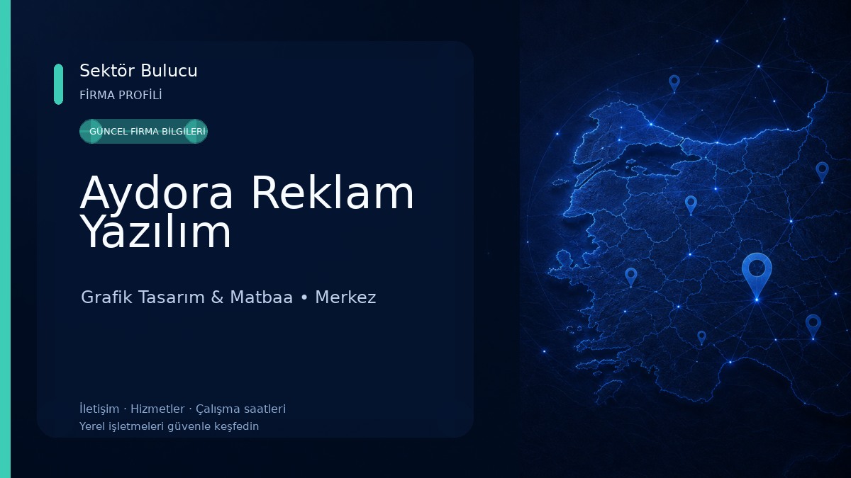 Aydora Reklam Yazılım Grafik Tasarım & Matbaa