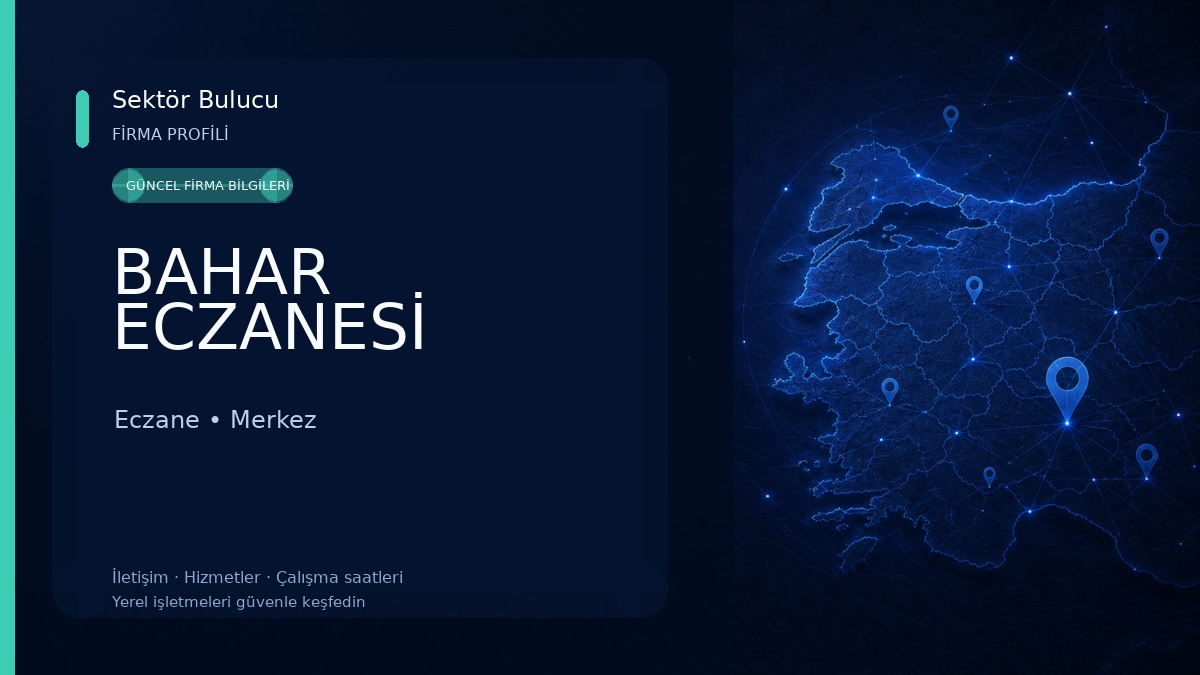 BAHAR ECZANESİ Eczane