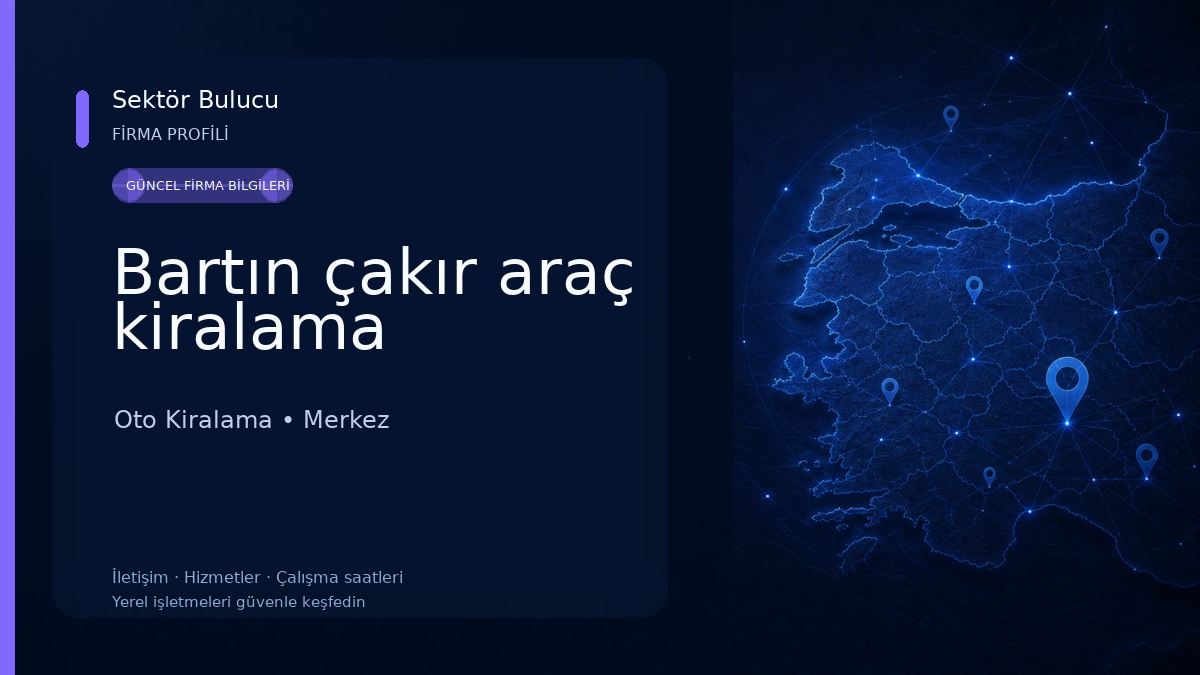 Bartın çakır araç kiralama Oto Kiralama