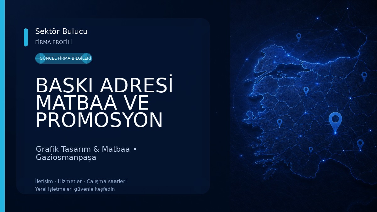 BASKI ADRESİ MATBAA VE PROMOSYON HİZMETLERİ Grafik Tasarım & Matbaa