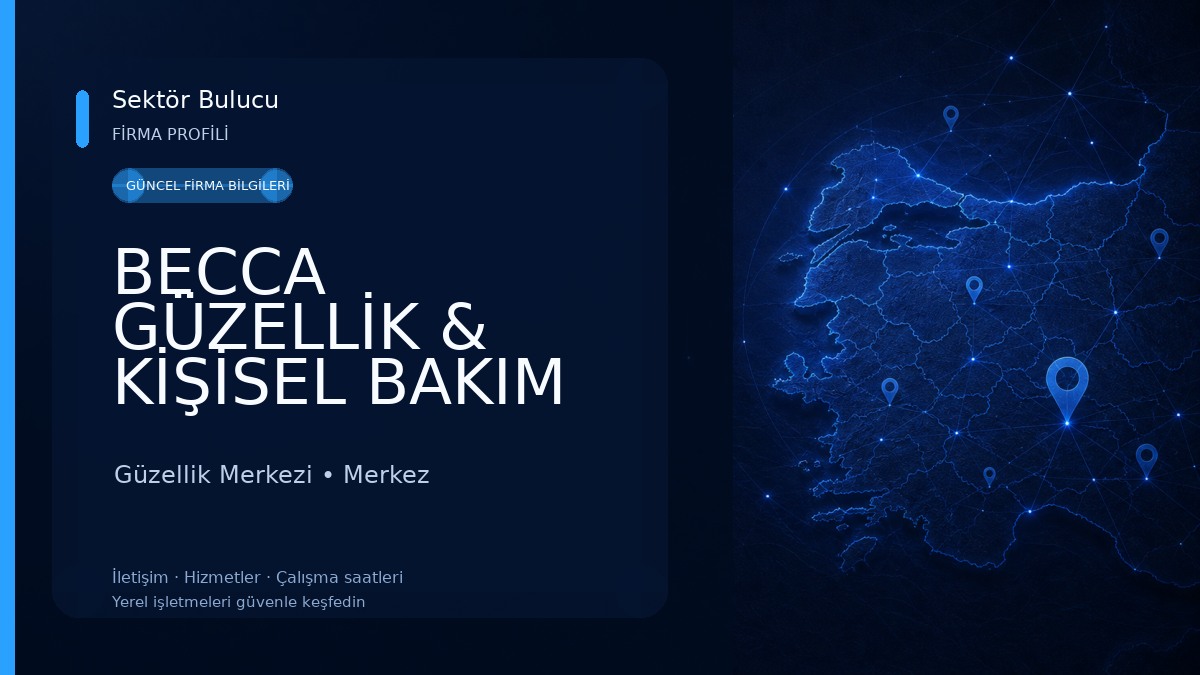 BECCA GÜZELLİK & KİŞİSEL BAKIM SALONU Güzellik Merkezi