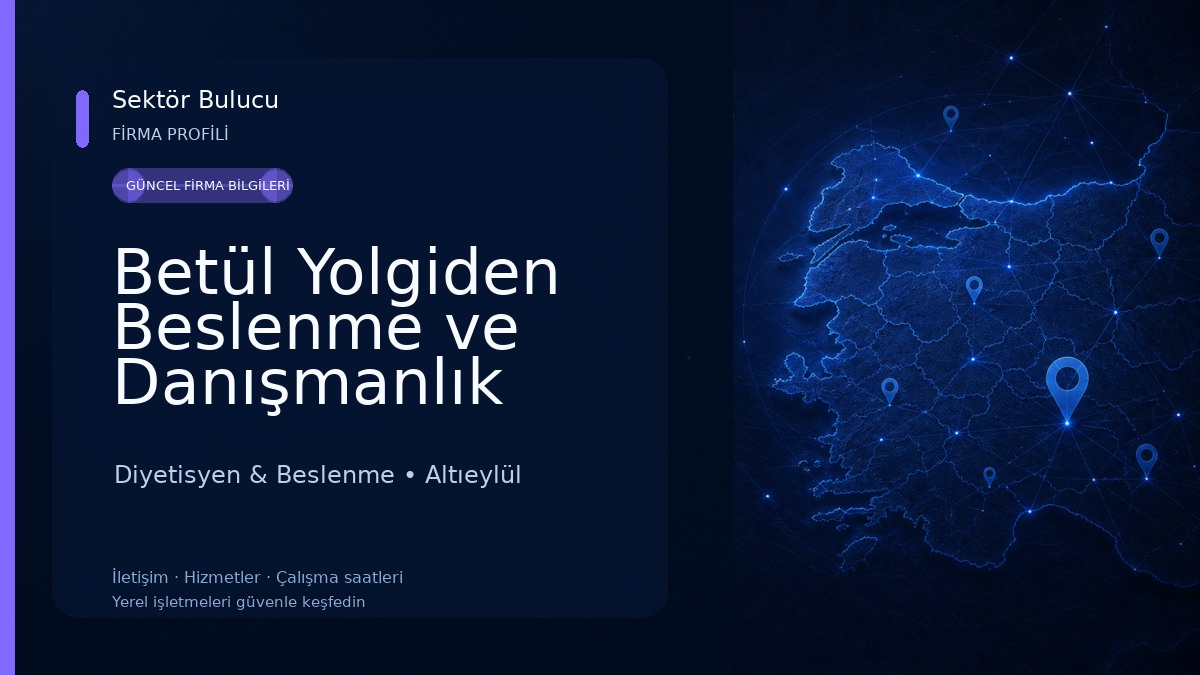 Betül Yolgiden Beslenme ve Danışmanlık 