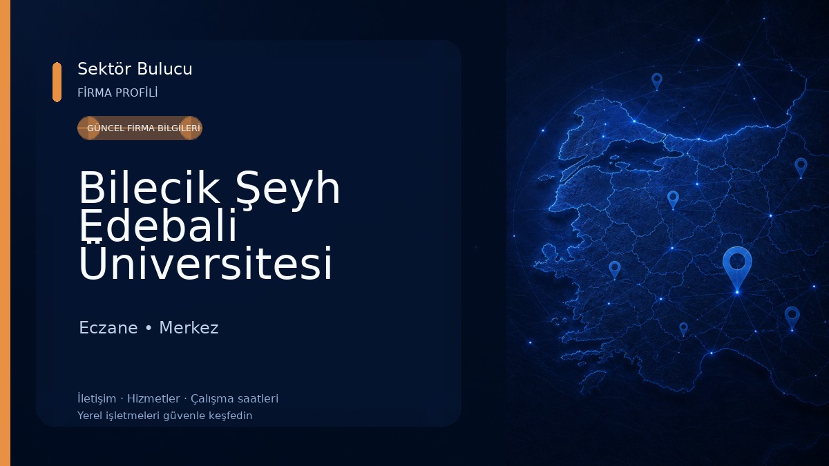 Bilecik Şeyh Edebali Üniversitesi Eczane