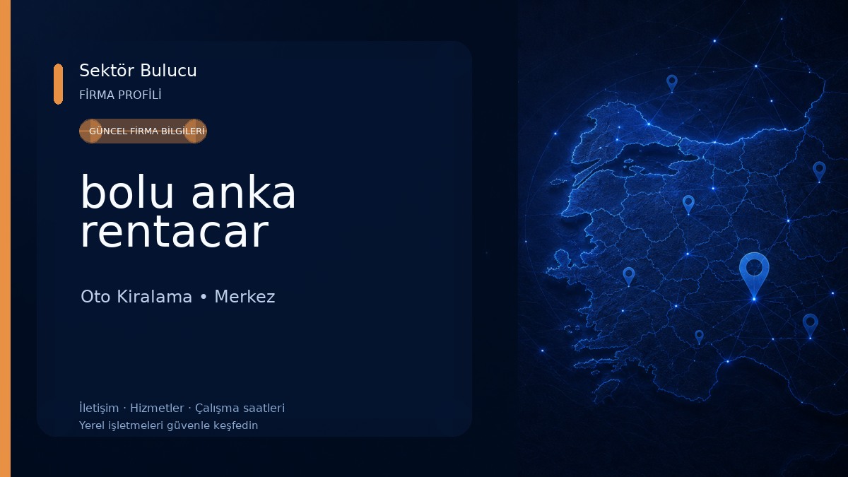 bolu anka rentacar Oto Kiralama