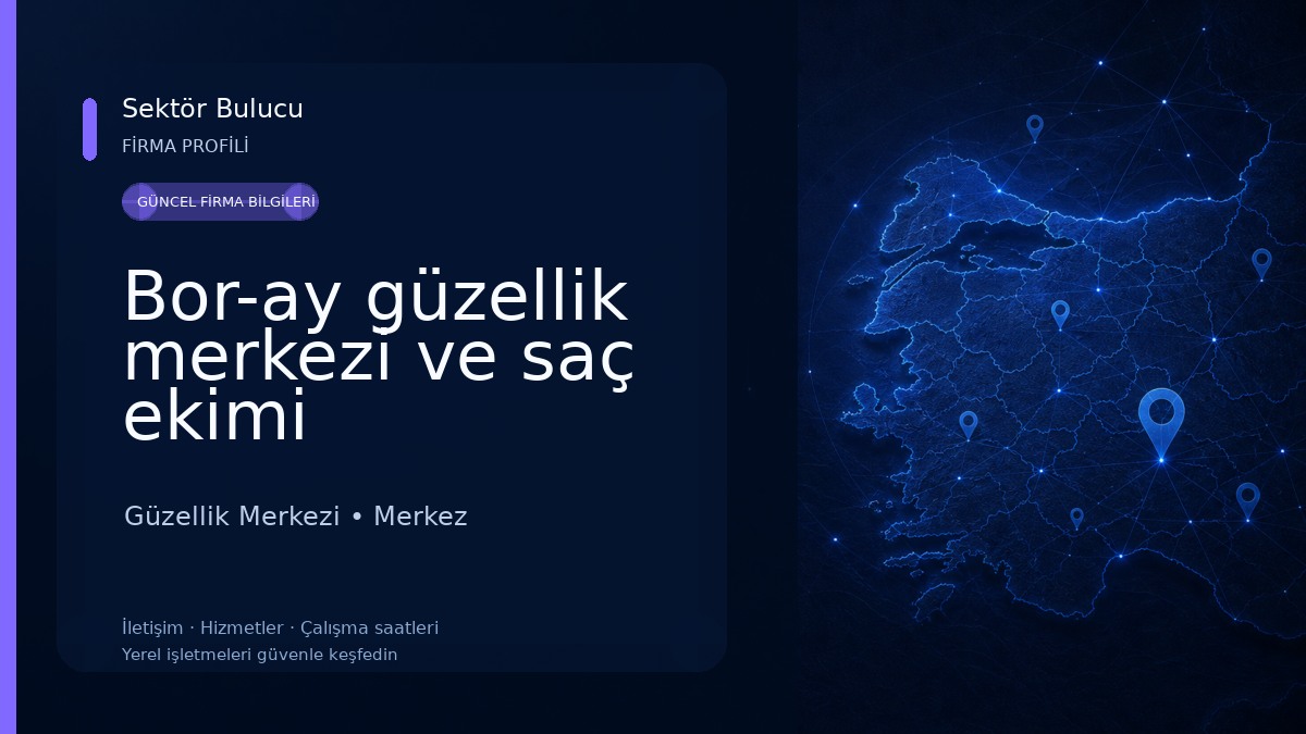 Bor-ay güzellik merkezi ve saç ekimi Güzellik Merkezi