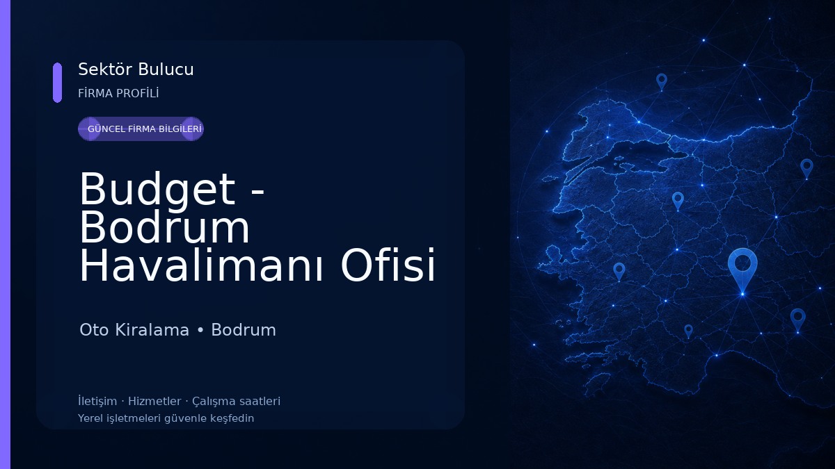 Budget - Bodrum Havalimanı Ofisi Oto Kiralama