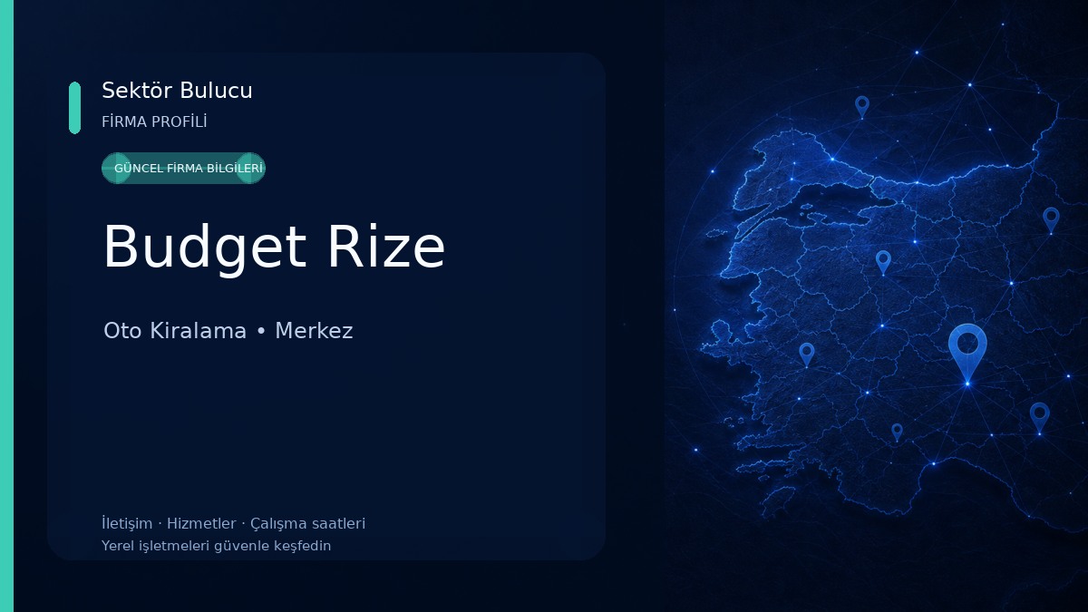 Budget Rize Oto Kiralama