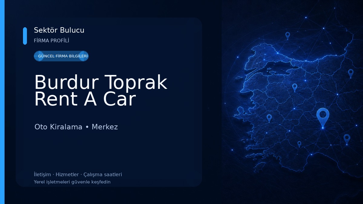 Burdur Toprak Rent A Car Oto Kiralama