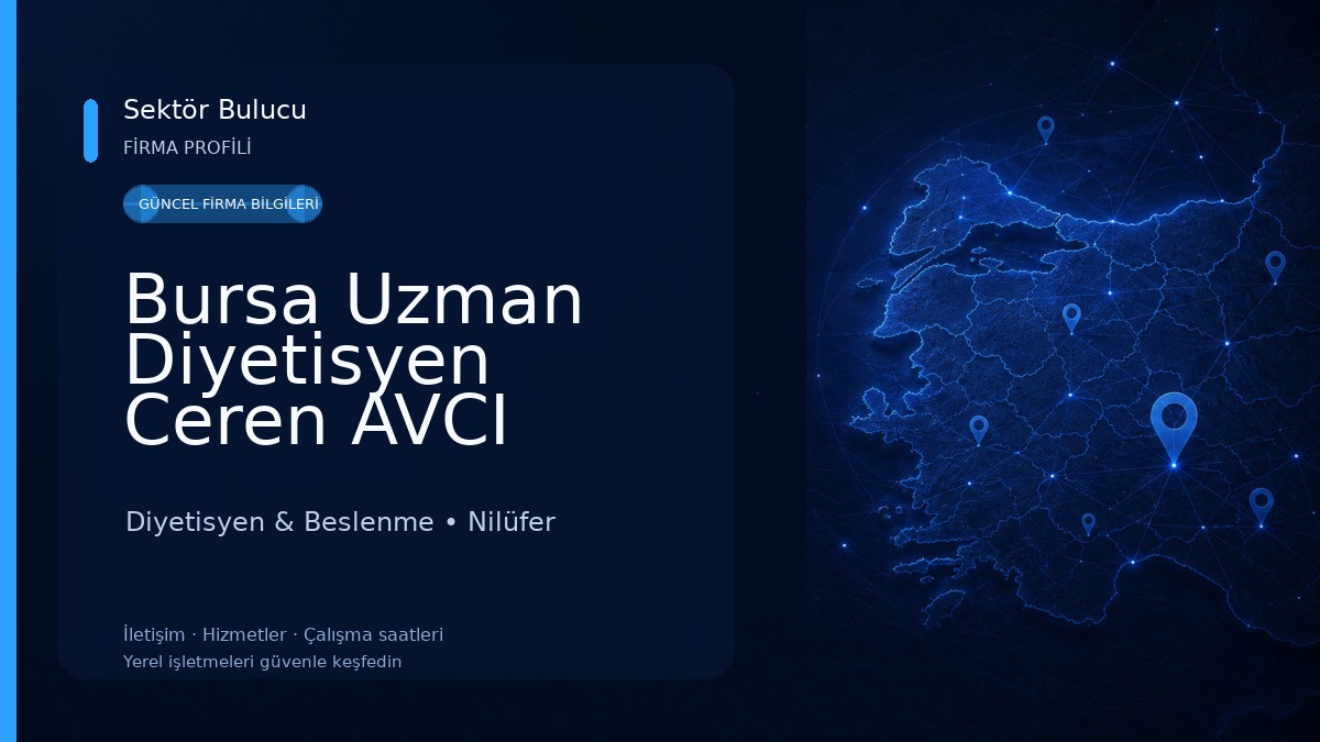 Bursa Uzman Diyetisyen Ceren AVCI Diyetisyen & Beslenme