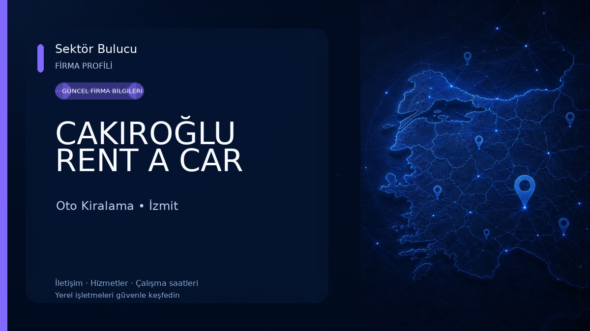 CAKIROĞLU RENT A CAR Oto Kiralama
