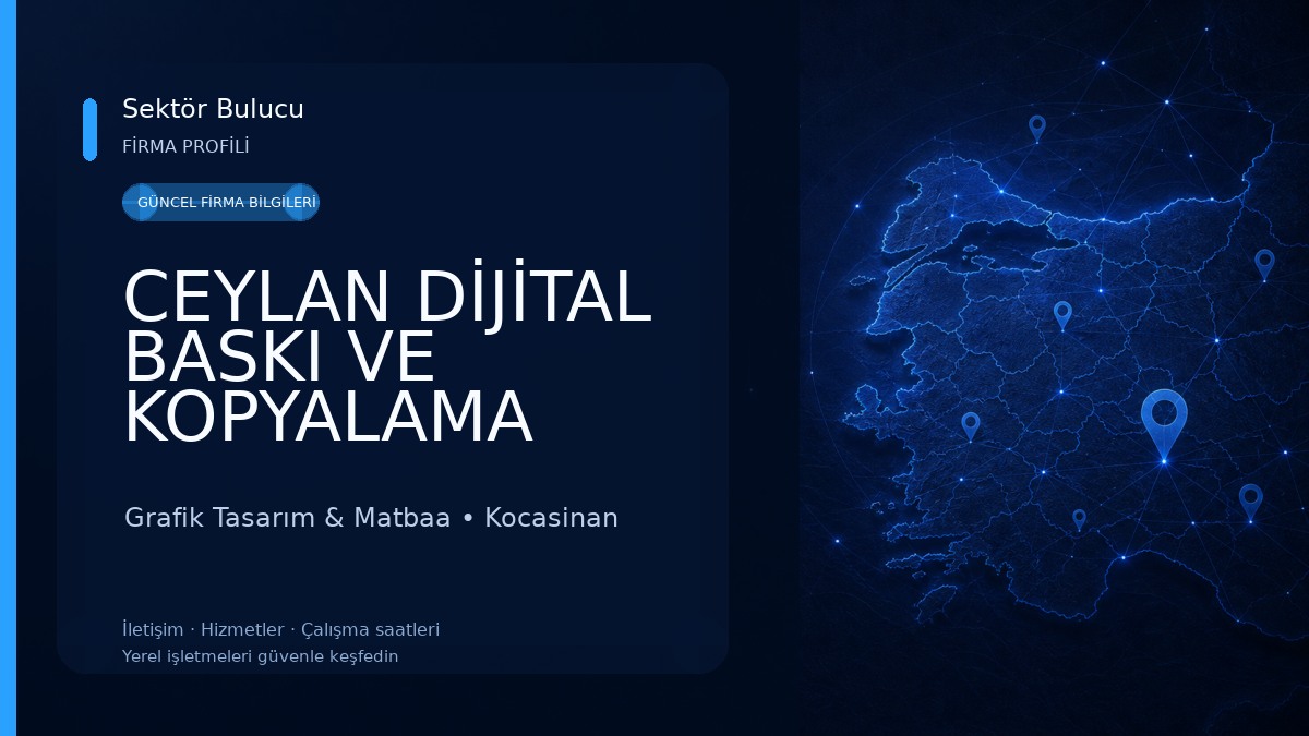 CEYLAN DİJİTAL BASKI VE KOPYALAMA MERKEZİ ( CEYLAN COPY CENTER ) Grafik Tasarım & Matbaa