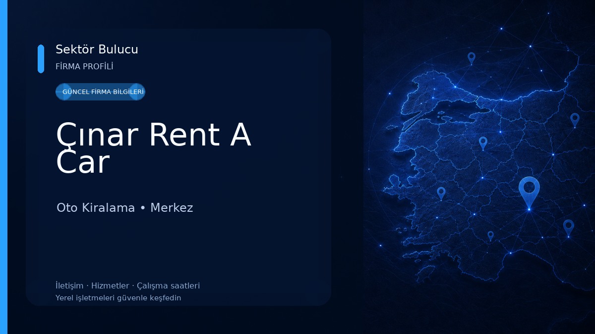Çınar Rent A Car Oto Kiralama