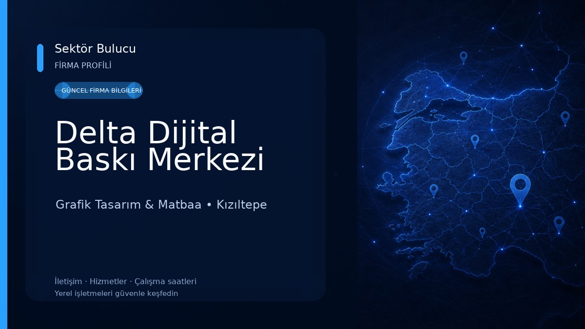 Delta Dijital Baskı Merkezi Grafik Tasarım & Matbaa