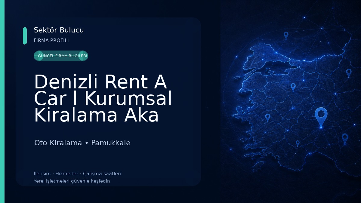 Denizli Rent A Car l Kurumsal Kiralama Aka Rent A Car Oto Kiralama