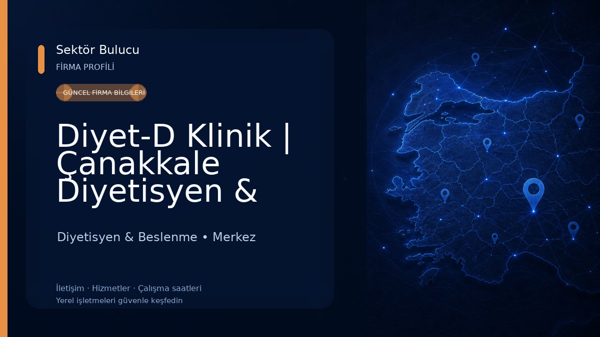 Diyet-D Klinik | Çanakkale Diyetisyen & Biorezonans Terapi Merkezi
