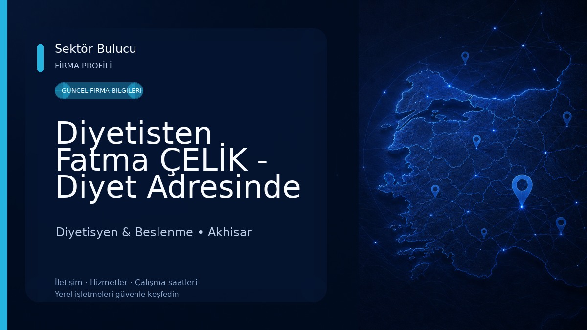 Diyetisten Fatma ÇELİK - Diyet Adresinde 