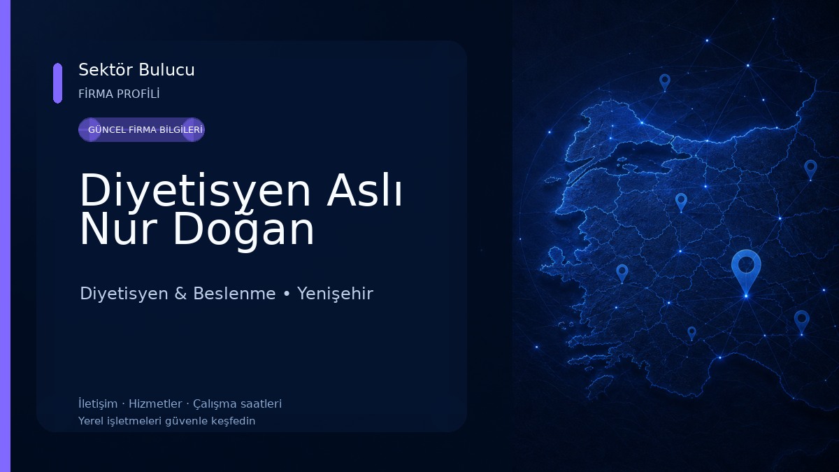 Diyetisyen Aslı Nur Doğan Diyetisyen & Beslenme