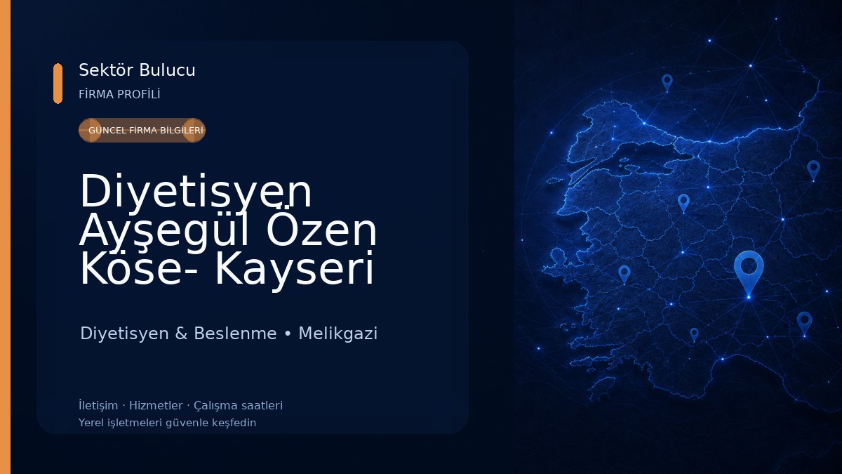 Diyetisyen Ayşegül Özen Köse- Kayseri Diyetisyen Diyetisyen & Beslenme