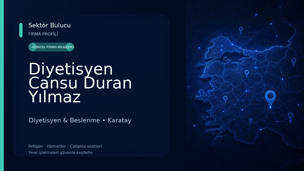 Diyetisyen Cansu Duran Yılmaz Beslenme ve Diyet Danışmanlık Merkezi Diyetisyen & Beslenme