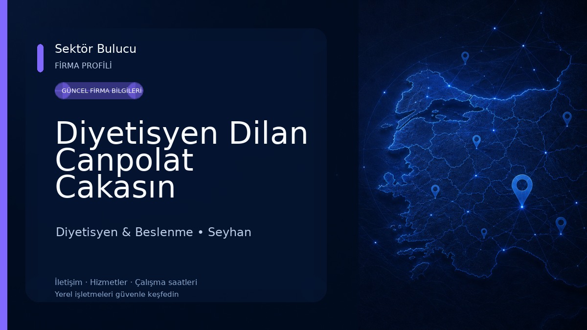 Diyetisyen Dilan Canpolat Cakasın Beslenme ve Diyet Danışmanlığı Diyetisyen & Beslenme