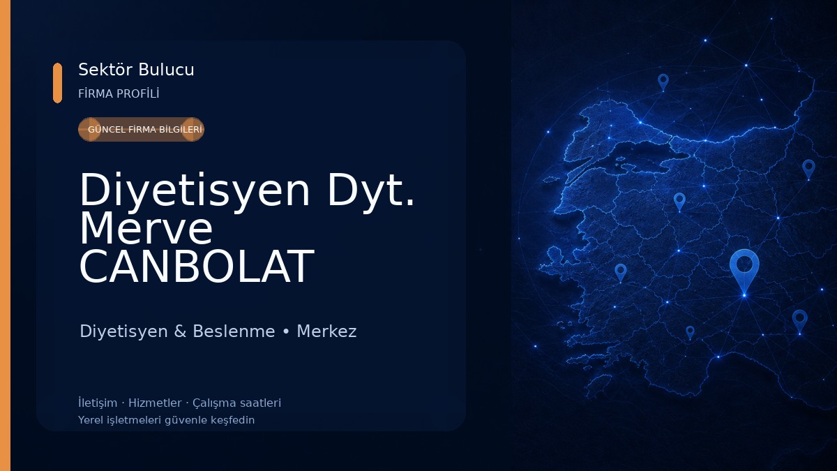 Diyetisyen Dyt. Merve CANBOLAT