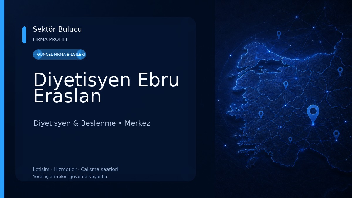 Diyetisyen Ebru Eraslan