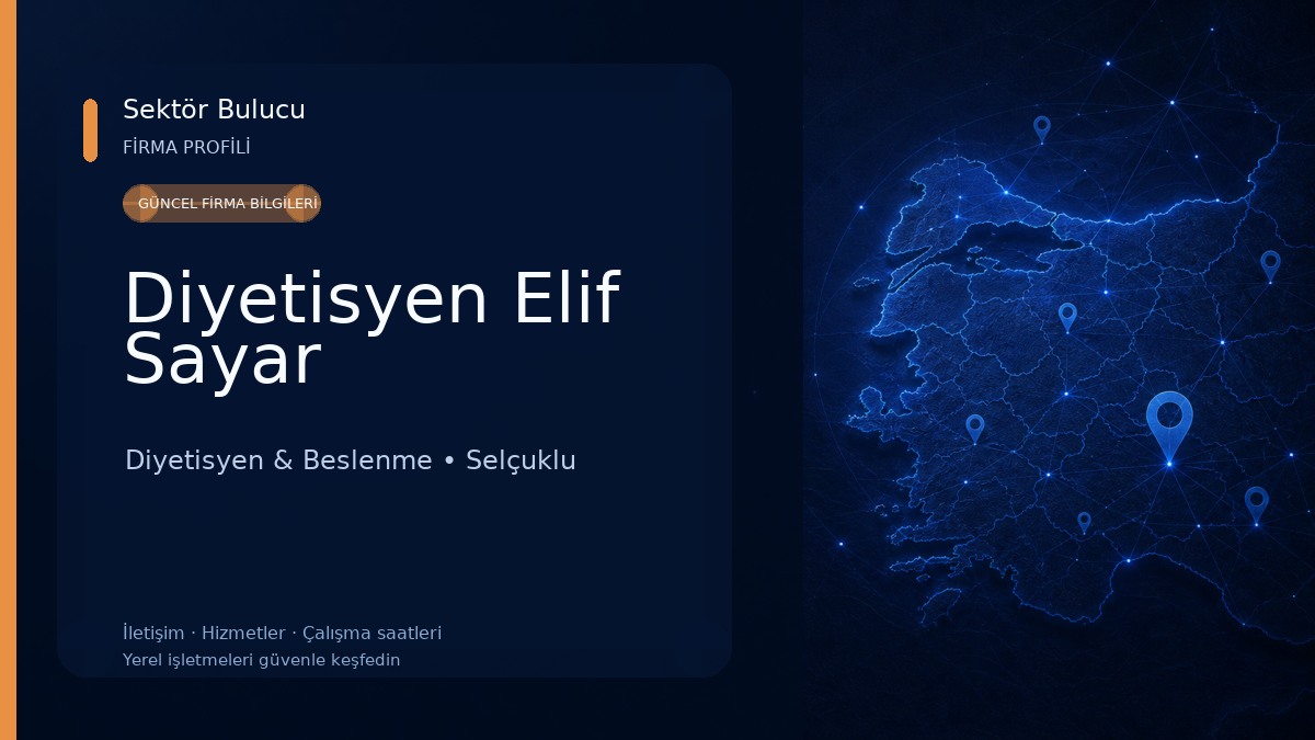 Diyetisyen Elif Sayar