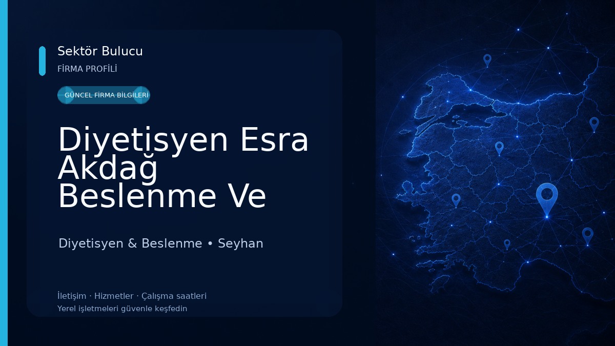 Diyetisyen Esra Akdağ Beslenme Ve Diyet Danışmanlık Merkezi Diyetisyen & Beslenme