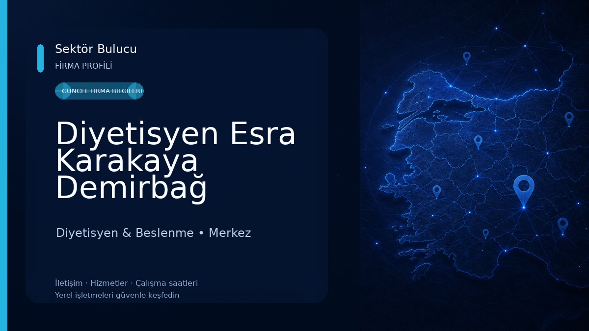 Diyetisyen Esra Karakaya Demirbağ 