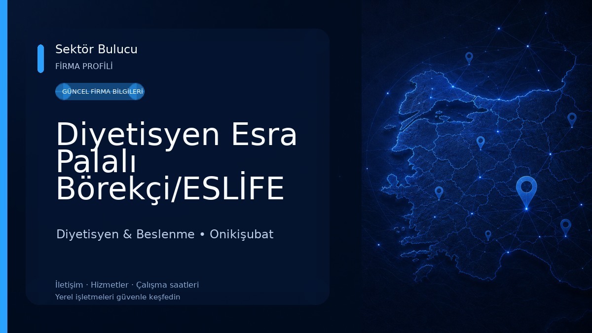 Diyetisyen Esra Palalı Börekçi/ESLİFE SYM 