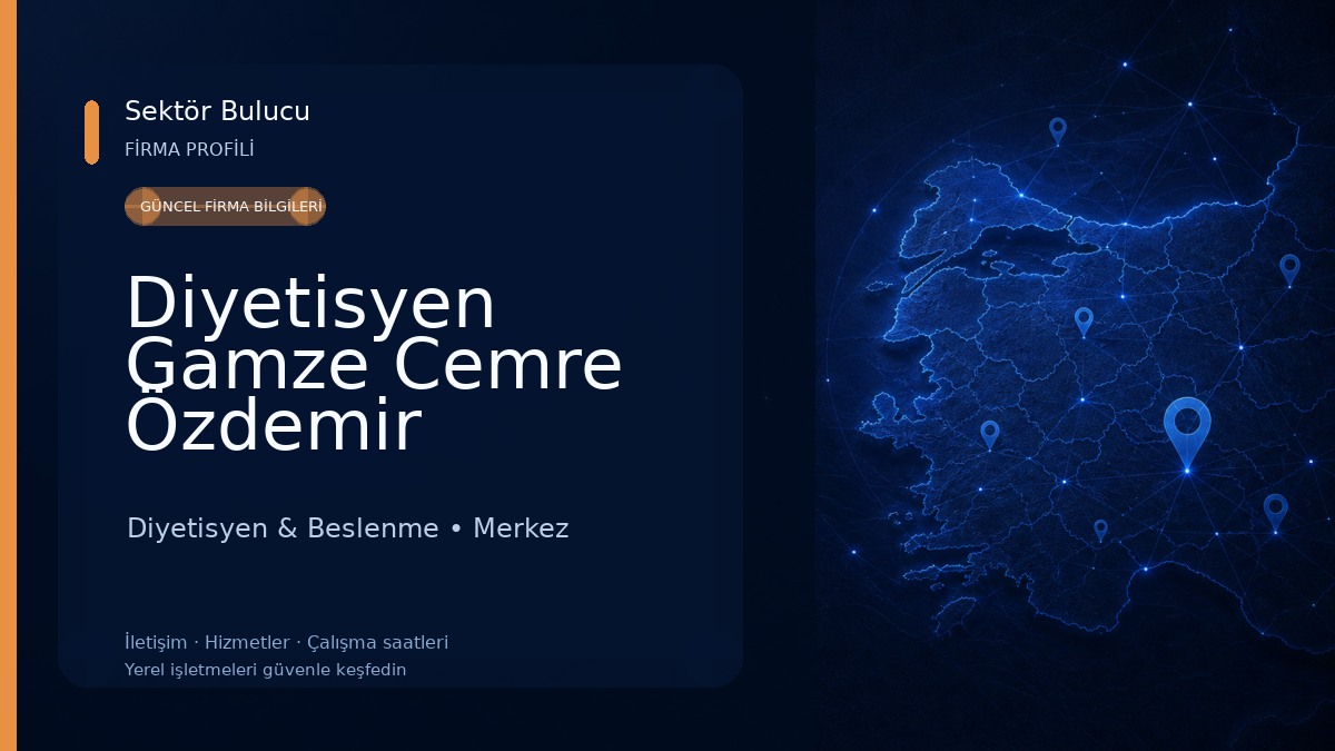 Diyetisyen Gamze Cemre Özdemir 
