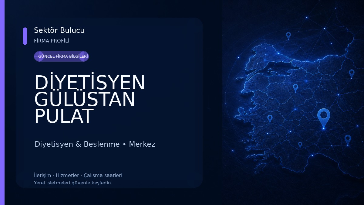 DİYETİSYEN GÜLÜSTAN PULAT Diyetisyen & Beslenme
