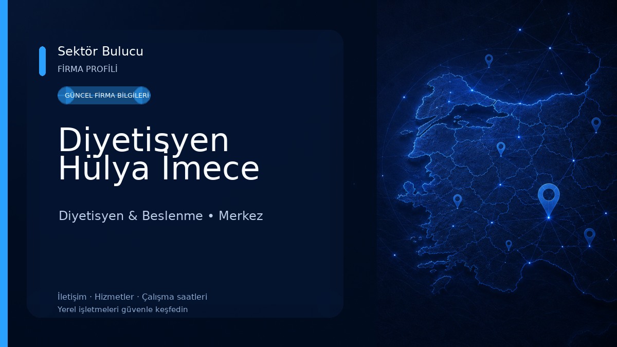 Diyetisyen Hülya İmece Diyetisyen & Beslenme
