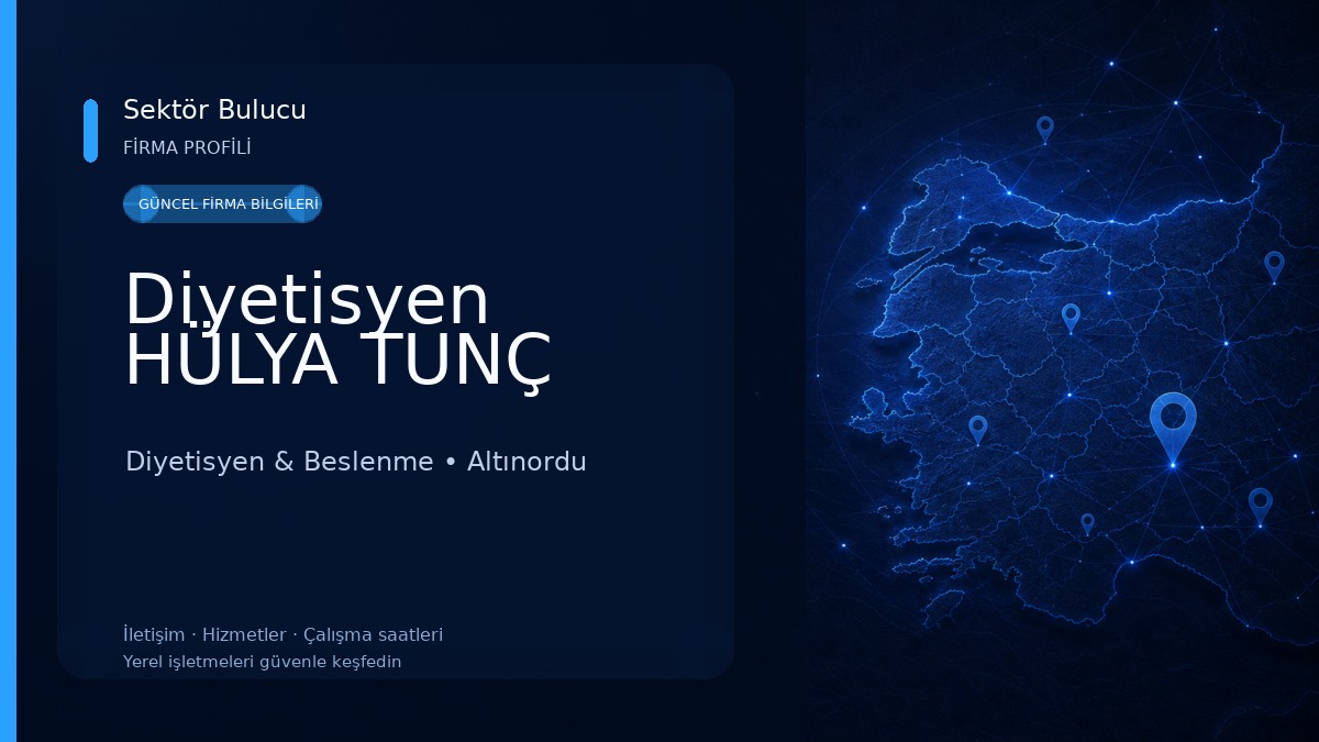 Diyetisyen HÜLYA TUNÇ 