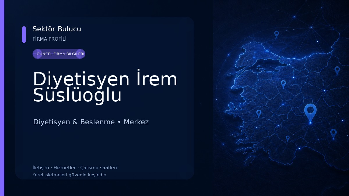 Diyetisyen İrem Süslüoğlu