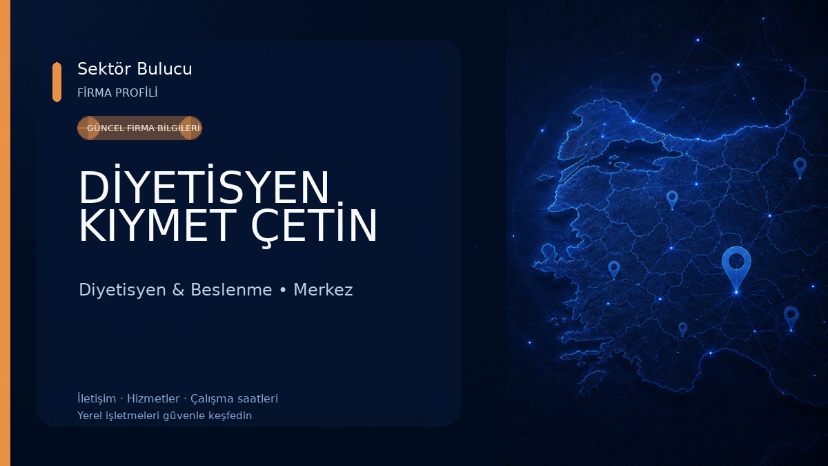 DİYETİSYEN KIYMET ÇETİN Diyetisyen & Beslenme