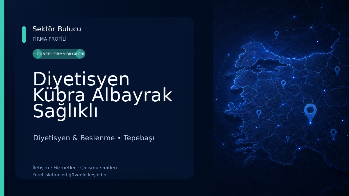 Diyetisyen Kübra Albayrak Sağlıklı Beslenme Ve Yaşam Merkezi Diyetisyen & Beslenme