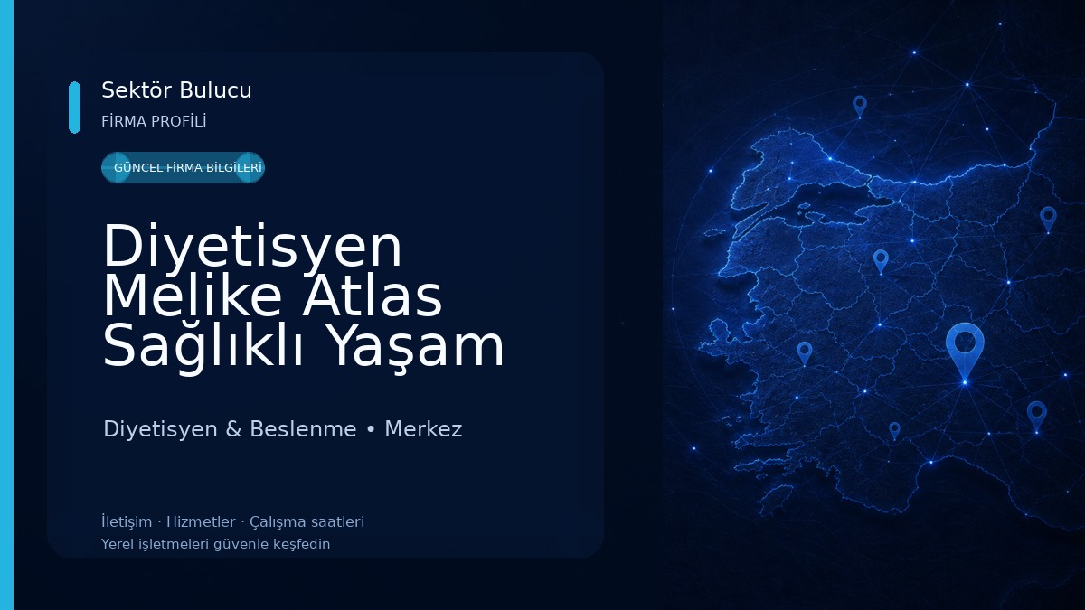 Diyetisyen Melike Atlas Sağlıklı Yaşam ve Diyet Danışmanlığı Diyetisyen & Beslenme