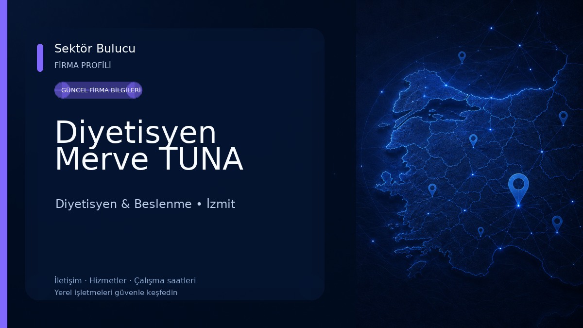 Diyetisyen Merve TUNA Diyetisyen & Beslenme