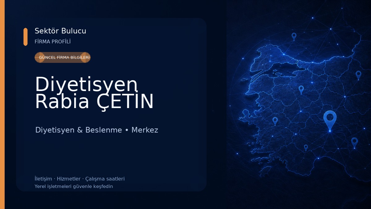 Diyetisyen Rabia ÇETİN Diyetisyen & Beslenme