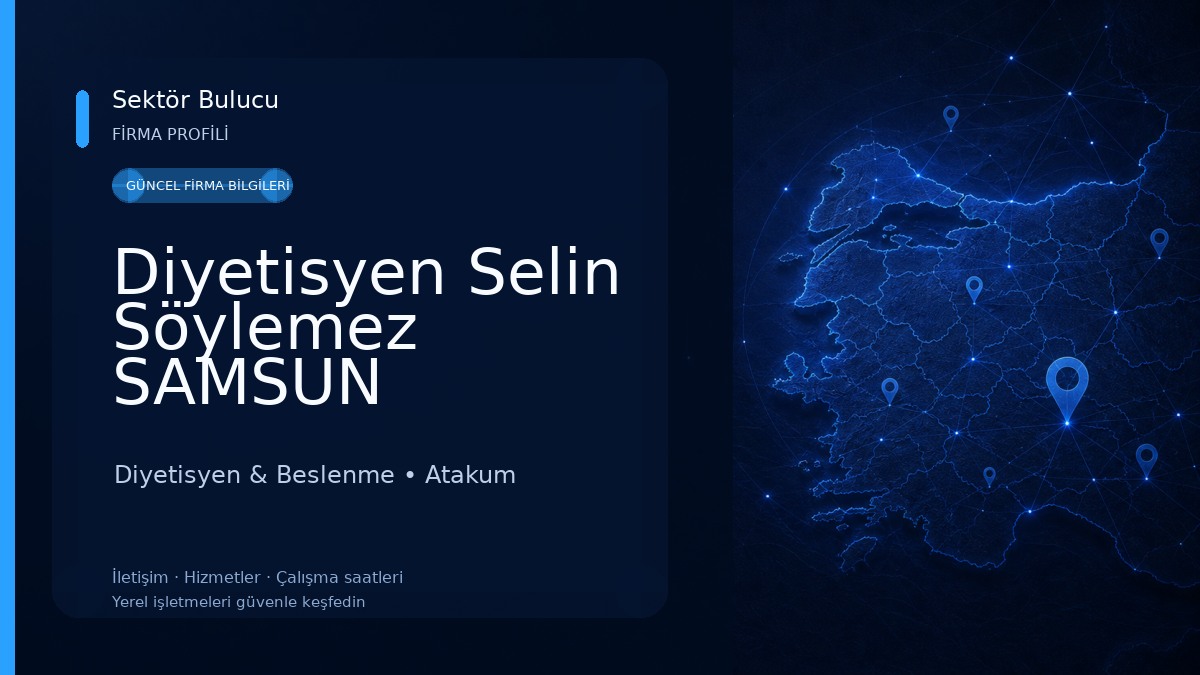 Diyetisyen Selin Söylemez SAMSUN Diyetisyen & Beslenme