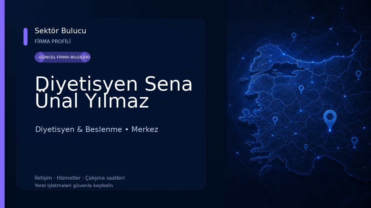 Diyetisyen Sena Ünal Yılmaz Diyetisyen & Beslenme